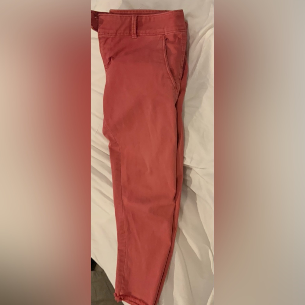Loft slim cut cropped pant, weathered look